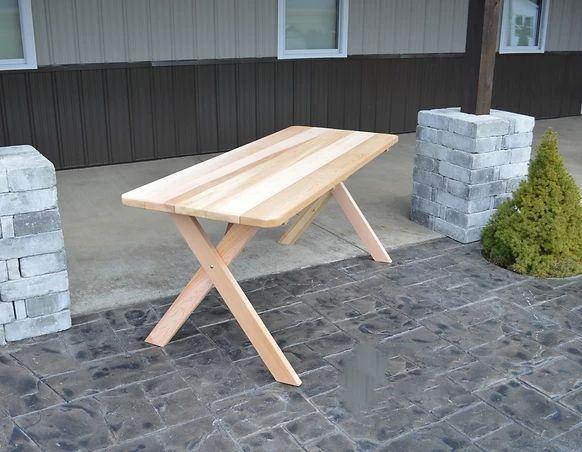 Outdoor Garden Furniture Cross-leg Table Only