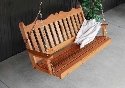 Royal English Cedar Handcrafted Patio Porch Outdoor Garden Swing Made In USA