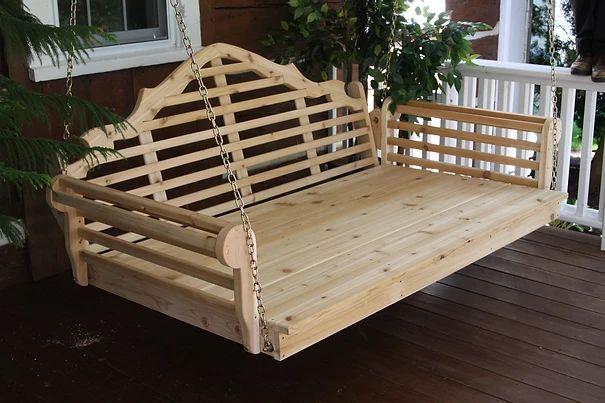 Marlboro Cedar Handcrafted Patio Porch Outdoor Garden Swingbed Made In USA