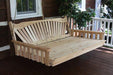 Fanback Cedar Handcrafted Patio Porch Outdoor Garden Swingbed Made In USA