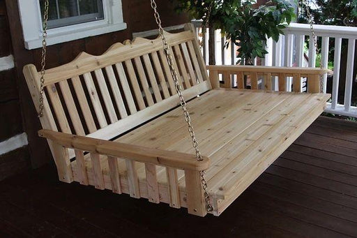 Royal English Cedar Handcrafted Patio Porch Outdoor Garden Swingbed Made In USA