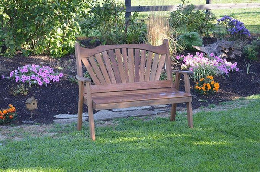 Outdoor Garden Furniture Fanback Garden Bench Made In USA