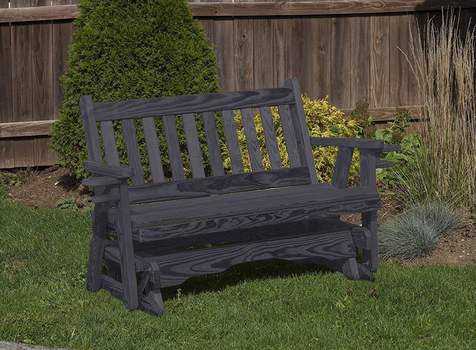Outdoor Furniture Amish Mission Pressure Treated kilndried Pine GLIDER