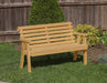 Outdoor Amish Roll Back Pressure Treated kiln-dried pine Bench USA