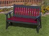 POLY LUMBER Mission Porch EVERLASTING PolyTuf HDPE AMISH CRAFTED BENCH