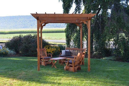 Outdoor Garden Furniture Pergola With Swing Hangers Made In USA