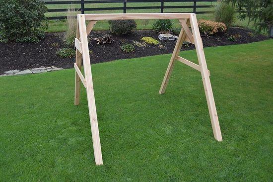 Outdoor Garden Furniture A-Frame Swing Stand for Swing or Swingbed (Hangers Included) Made In USA