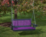 Mission Poly Lumber Amish Crafted PolyTuf HDPE Porch Swing with Cupholder arms