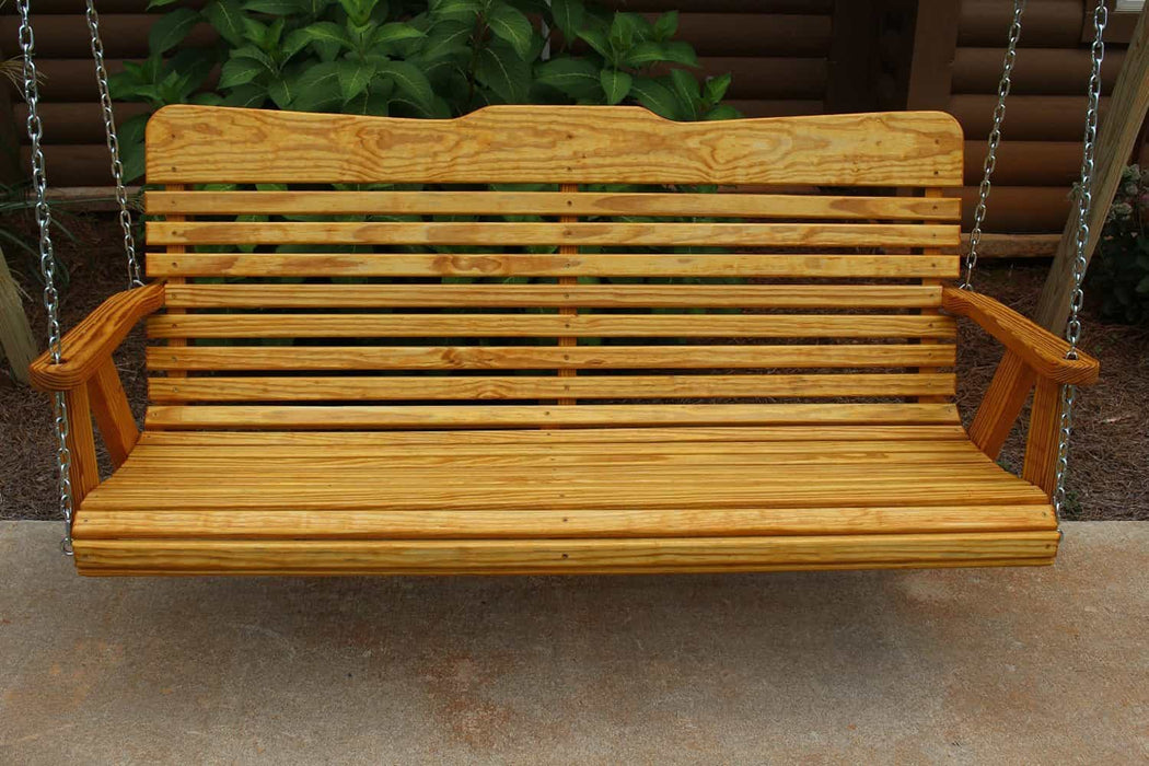 Classic Style Amish Treated pine Handcrafted Garden Cupholders Swing