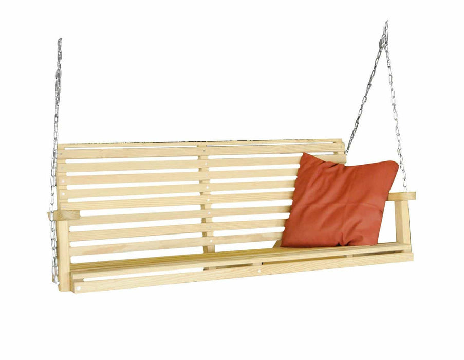HershyWay Amish Handcrafted 5ft Pine Swings With Hanging Chain