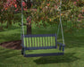 Mission Poly Lumber Amish Crafted PolyTuf HDPE Heavy Duty Porch Swing